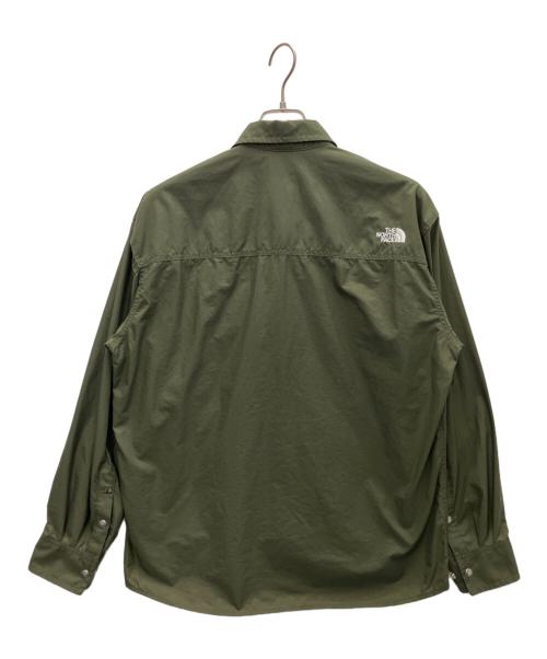 THE NORTH FACE（ザ ノース フェイス）THE NORTH FACE (ザ ノース フェイス) 長袖シャツ カーキ サイズ:Lの古着・服飾アイテム