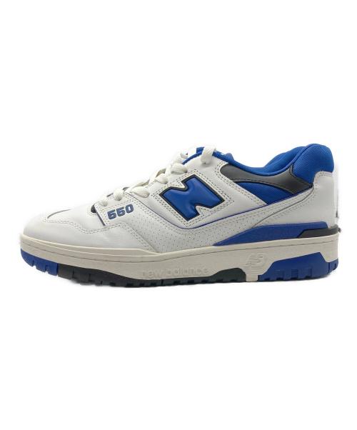 NEW BALANCE（ニューバランス）NEW BALANCE (ニューバランス) ローカットスニーカー ブルー×ホワイト サイズ:27.5の古着・服飾アイテム