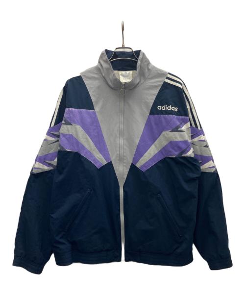 adidas（アディダス）adidas (アディダス) スポーツジャケット ネイビー×パープル サイズ:-の古着・服飾アイテム