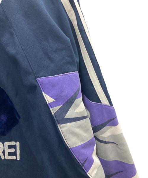 adidas（アディダス）adidas (アディダス) スポーツジャケット ネイビー×パープル サイズ:-の古着・服飾アイテム