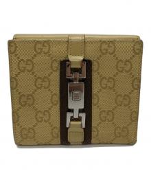 GUCCI（グッチ）の古着「2つ折り財布」｜ベージュ