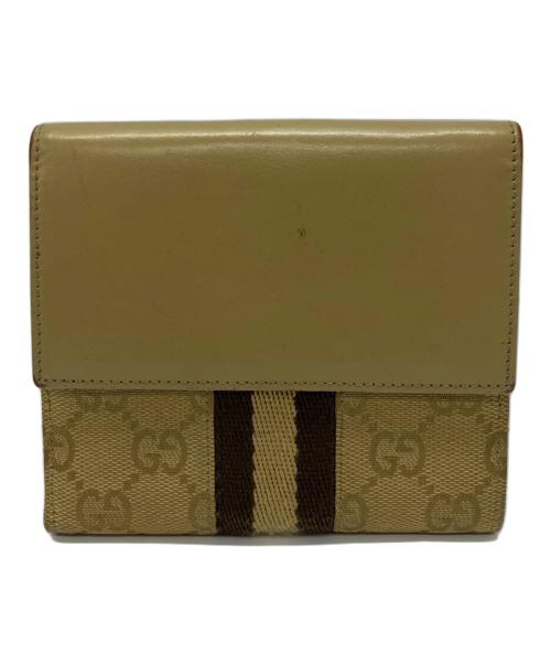 GUCCI（グッチ）GUCCI (グッチ) 2つ折り財布 ベージュの古着・服飾アイテム