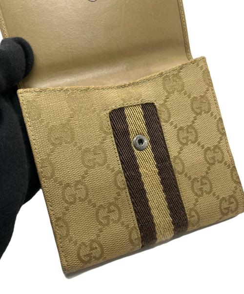 GUCCI（グッチ）GUCCI (グッチ) 2つ折り財布 ベージュの古着・服飾アイテム