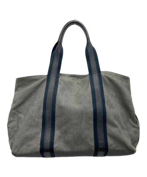 BOTTEGA VENETA（ボッテガベネタ）BOTTEGA VENETA (ボッテガベネタ) ボストンバッグ グレー×ブラックの古着・服飾アイテム