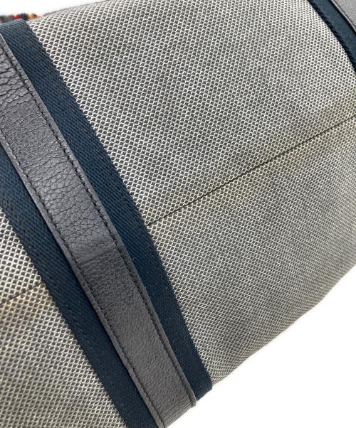 BOTTEGA VENETA（ボッテガベネタ）BOTTEGA VENETA (ボッテガベネタ) ボストンバッグ グレー×ブラックの古着・服飾アイテム