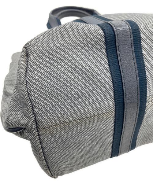 BOTTEGA VENETA（ボッテガベネタ）BOTTEGA VENETA (ボッテガベネタ) ボストンバッグ グレー×ブラックの古着・服飾アイテム