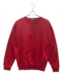 POLO RALPH LAUREN（ポロ・ラルフローレン）の古着「裏起毛スウェット」｜レッド