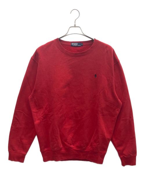 POLO RALPH LAUREN（ポロ・ラルフローレン）POLO RALPH LAUREN (ポロ・ラルフローレン) 裏起毛スウェット レッド サイズ:Mの古着・服飾アイテム