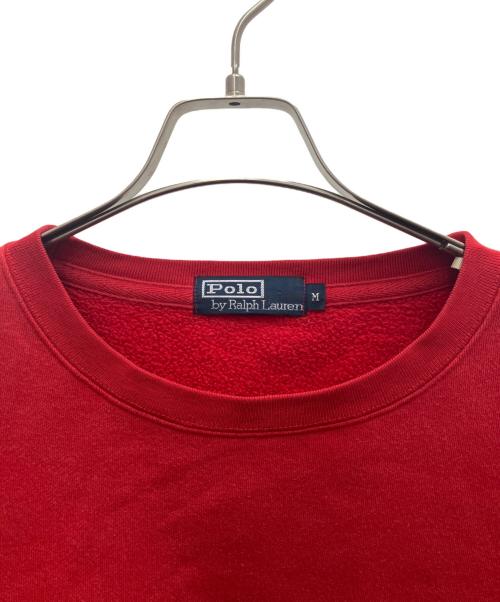 POLO RALPH LAUREN（ポロ・ラルフローレン）POLO RALPH LAUREN (ポロ・ラルフローレン) 裏起毛スウェット レッド サイズ:Mの古着・服飾アイテム