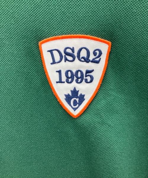 DSQUARED2（ディースクエアード）DSQUARED2 (ディースクエアード) 半袖カットソー グリーン サイズ:Sの古着・服飾アイテム