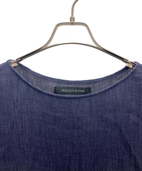 mizuiro-ind（ミズイロインド）mizuiro-ind (ミズイロインド) 半袖ワンピース ネイビー サイズ:SIZEFREEの古着・服飾アイテム