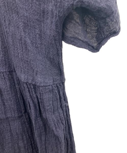 mizuiro-ind（ミズイロインド）mizuiro-ind (ミズイロインド) 半袖ワンピース ネイビー サイズ:SIZEFREEの古着・服飾アイテム