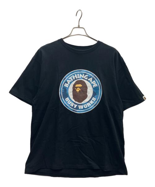 A BATHING APE（アベイシングエイプ）A BATHING APE (アベイシングエイプ) 半袖カットソー ブラック サイズ:2XLの古着・服飾アイテム