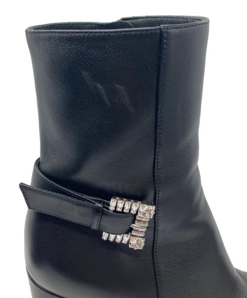 sergio rossi（セルジオロッシ）sergio rossi (セルジオロッシ) サイドジップブーツ ブラック サイズ:SIZE 36の古着・服飾アイテム