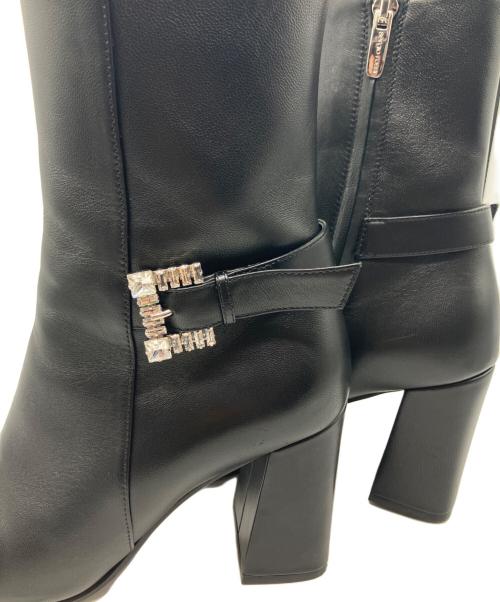 sergio rossi（セルジオロッシ）sergio rossi (セルジオロッシ) サイドジップブーツ ブラック サイズ:SIZE 36の古着・服飾アイテム