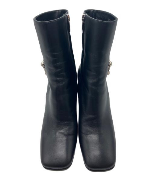 sergio rossi（セルジオロッシ）sergio rossi (セルジオロッシ) サイドジップブーツ ブラック サイズ:SIZE 36の古着・服飾アイテム