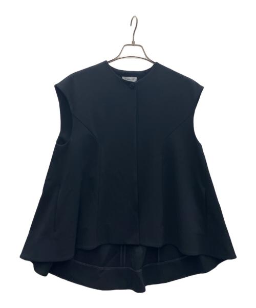 O wau no（オアーノ）O wau no (オアーノ) ジレ ブラック サイズ:Lの古着・服飾アイテム