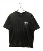 stussyステューシー）の古着「半袖カットソー」｜ブラック
