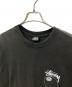 stussy (ステューシー) 半袖カットソー ブラック サイズ:L：5000円
