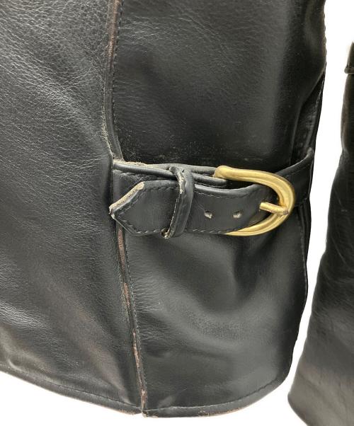 VANSON（バンソン）VANSON (バンソン) シングルライダースジャケット ブラック サイズ:SIZE36の古着・服飾アイテム