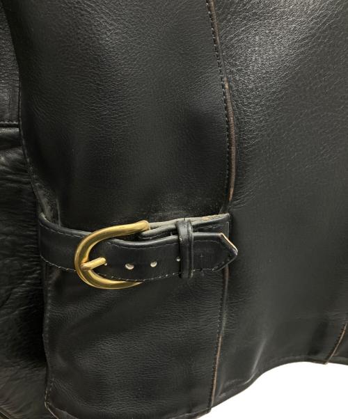 VANSON（バンソン）VANSON (バンソン) シングルライダースジャケット ブラック サイズ:SIZE36の古着・服飾アイテム