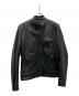 VANSON（バンソン）の古着「シングルライダースジャケット」｜ブラック