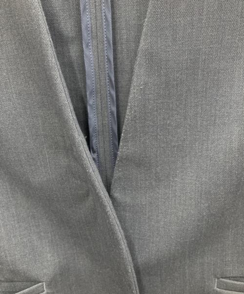 SOEJU（ソージュ）SOEJU (ソージュ) ノーカラージャケット グレー サイズ:Mの古着・服飾アイテム