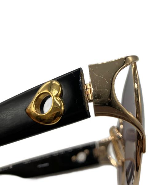 Yves Saint Laurent（イヴサンローラン）Yves Saint Laurent (イヴサンローラン) サングラス ブラック×ゴールドの古着・服飾アイテム