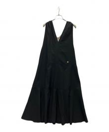pierre cardin（ピエール・カルダン）の古着「ノースリーブワンピース」｜ブラック