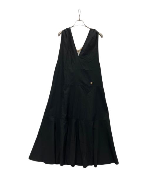 pierre cardin（ピエール・カルダン）pierre cardin (ピエール・カルダン) ノースリーブワンピース ブラック サイズ:SIZE38の古着・服飾アイテム