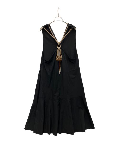 pierre cardin（ピエール・カルダン）pierre cardin (ピエール・カルダン) ノースリーブワンピース ブラック サイズ:SIZE38の古着・服飾アイテム