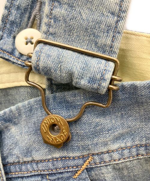 URCH RNA（アールエヌエー）URCH RNA (アールエヌエー) サスペンダーカンガルーパンツ インディゴ サイズ:SIZE Freeの古着・服飾アイテム