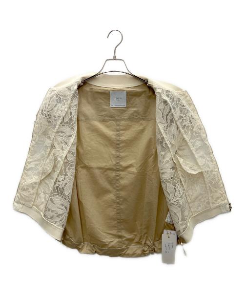 Hymn LIPA（ヒムリパ）Hymn LIPA (ヒムリパ) レース切替MA-1 アイボリー サイズ:F 未使用品の古着・服飾アイテム