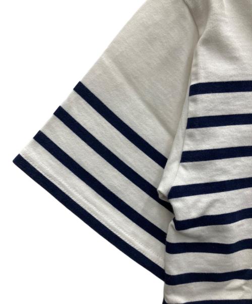 SAINT JAMES（セントジェームス）SAINT JAMES (セントジェームス) 半袖カットソー ホワイト×ネイビー サイズ:Sの古着・服飾アイテム
