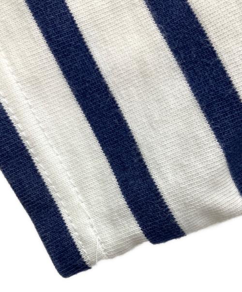 SAINT JAMES（セントジェームス）SAINT JAMES (セントジェームス) 半袖カットソー ホワイト×ネイビー サイズ:Sの古着・服飾アイテム