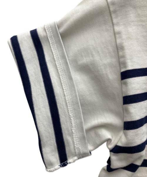 SAINT JAMES（セントジェームス）SAINT JAMES (セントジェームス) 半袖カットソー ホワイト×ネイビー サイズ:Sの古着・服飾アイテム