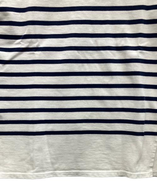 SAINT JAMES（セントジェームス）SAINT JAMES (セントジェームス) 半袖カットソー ホワイト×ネイビー サイズ:Sの古着・服飾アイテム