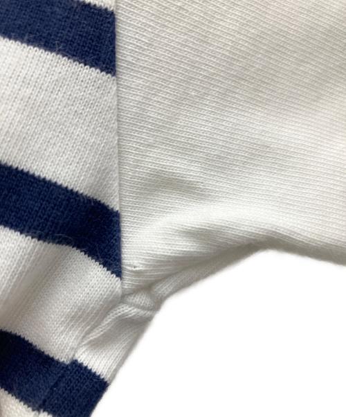 SAINT JAMES（セントジェームス）SAINT JAMES (セントジェームス) 半袖カットソー ホワイト×ネイビー サイズ:Sの古着・服飾アイテム