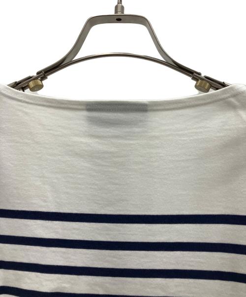 SAINT JAMES（セントジェームス）SAINT JAMES (セントジェームス) 半袖カットソー ホワイト×ネイビー サイズ:Sの古着・服飾アイテム