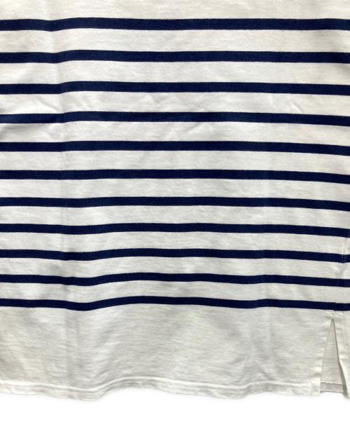 SAINT JAMES（セントジェームス）SAINT JAMES (セントジェームス) 半袖カットソー ホワイト×ネイビー サイズ:Sの古着・服飾アイテム