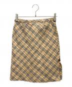 BURBERRY BLUE LABELバーバリー ブルー レーベル）の古着「膝丈スカート」｜ベージュ