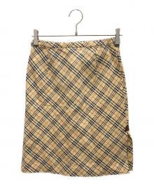 BURBERRY BLUE LABEL（バーバリー ブルー レーベル）の古着「膝丈スカート」｜ベージュ