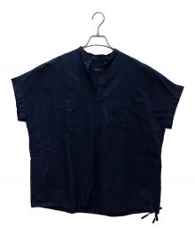 JOURNAL STANDARD（ジャーナルスタンダード）の古着「半袖ブラウス」｜ネイビー