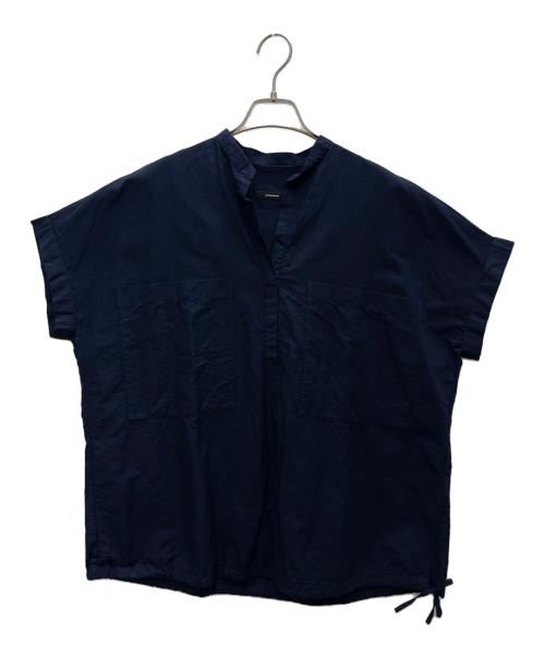 JOURNAL STANDARD（ジャーナルスタンダード）JOURNAL STANDARD (ジャーナルスタンダード) 半袖ブラウス ネイビー サイズ:SIZE Freeの古着・服飾アイテム