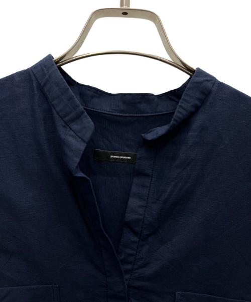 JOURNAL STANDARD（ジャーナルスタンダード）JOURNAL STANDARD (ジャーナルスタンダード) 半袖ブラウス ネイビー サイズ:SIZE Freeの古着・服飾アイテム