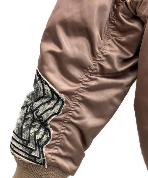 DIESEL（ディーゼル）DIESEL (ディーゼル) リバーシブルMA-1ジャケット ピンク×ブラック サイズ:SIZE Sの古着・服飾アイテム