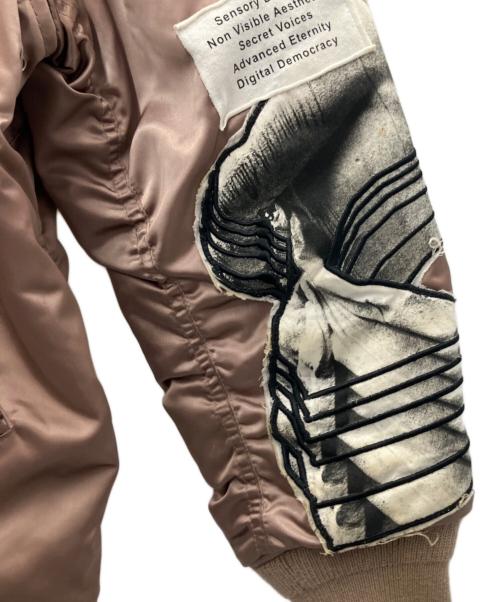 DIESEL（ディーゼル）DIESEL (ディーゼル) リバーシブルMA-1ジャケット ピンク×ブラック サイズ:SIZE Sの古着・服飾アイテム