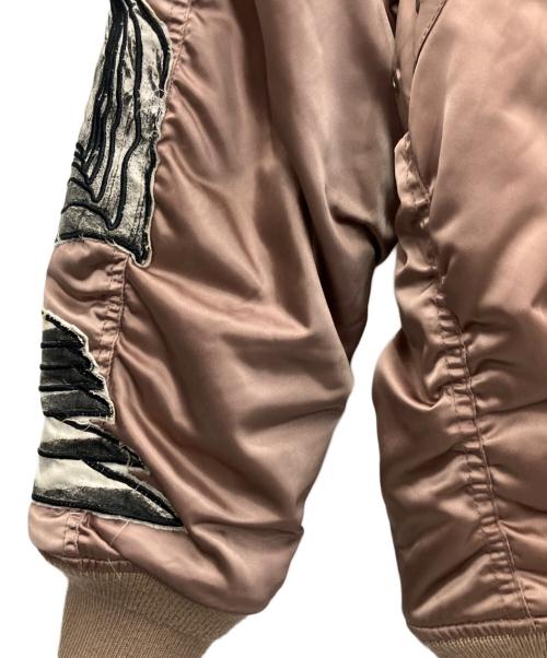 DIESEL（ディーゼル）DIESEL (ディーゼル) リバーシブルMA-1ジャケット ピンク×ブラック サイズ:SIZE Sの古着・服飾アイテム