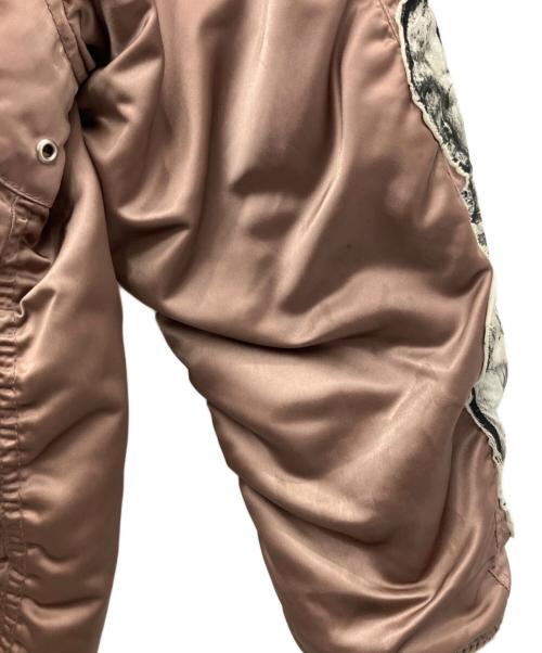 DIESEL（ディーゼル）DIESEL (ディーゼル) リバーシブルMA-1ジャケット ピンク×ブラック サイズ:SIZE Sの古着・服飾アイテム