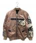 DIESEL（ディーゼル）の古着「リバーシブルMA-1ジャケット」｜ピンク×ブラック